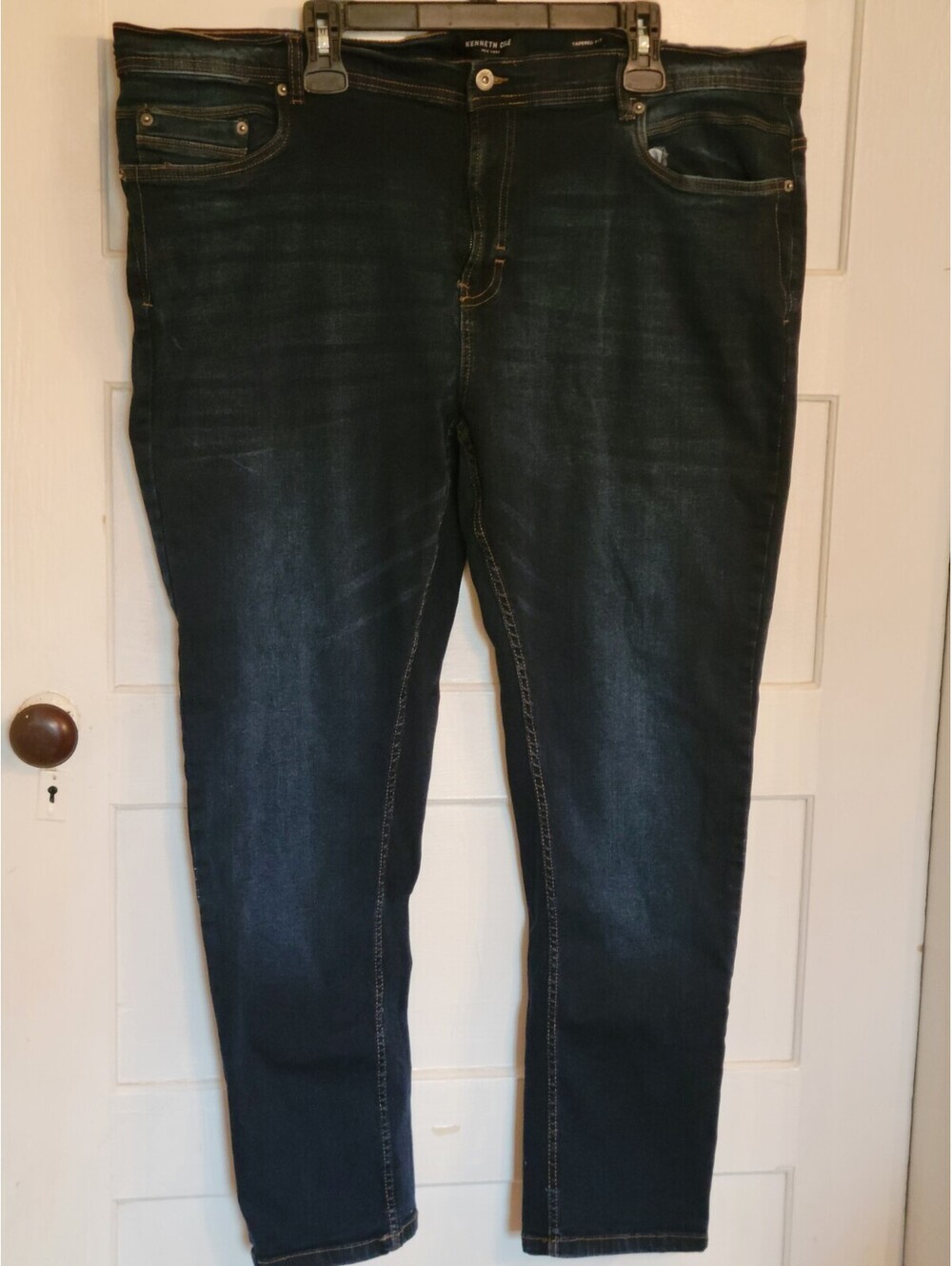 Kenneth Cole Reaction Tapered Leg Jeans Mens Size 46 X 32 blue